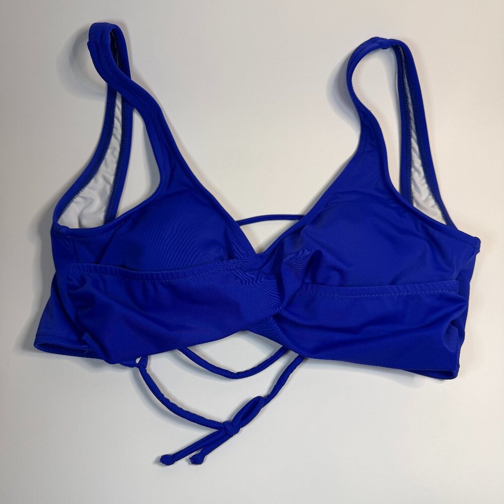 Venus Swim Lovely Lift Wrap Bikini Top - Cobalt Blue - M - Pole Top - Picture 3 of 6